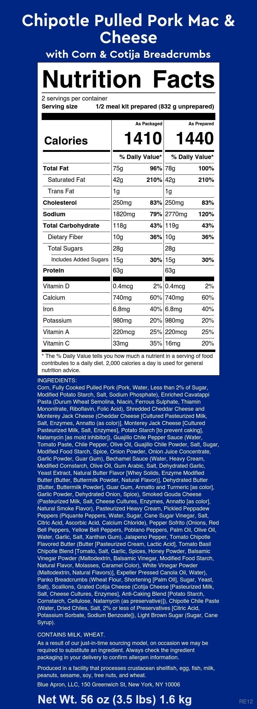 Recipe Chipotle Pulled Pork Mac & Cheese with Corn & Cotija