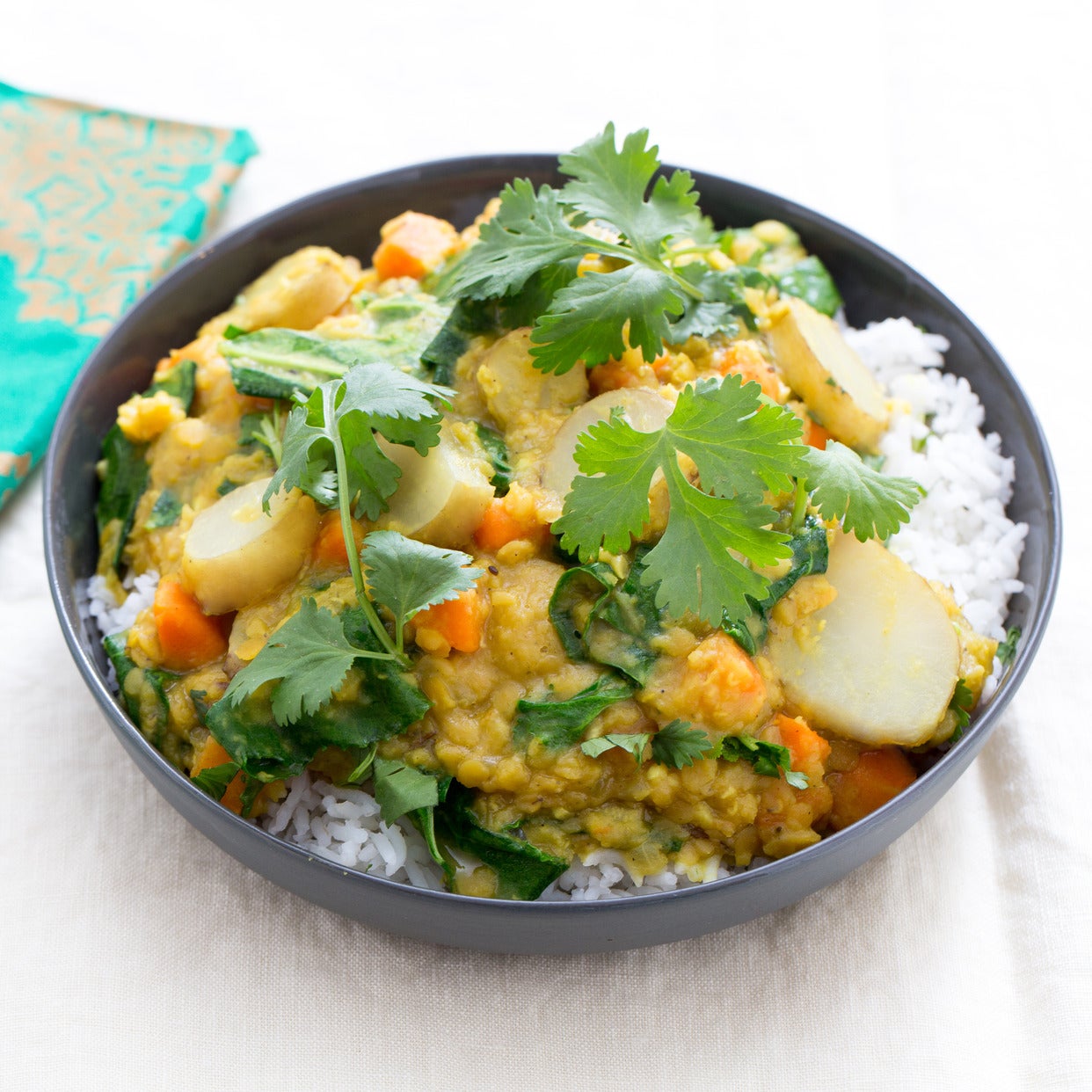 Recipe Red Lentil Dal with Sunchokes & Basmati Rice Blue Apron