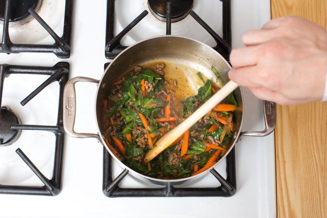 Recipe Southern Beef & Collard Green Stew with Cheddar Grits Blue Apron