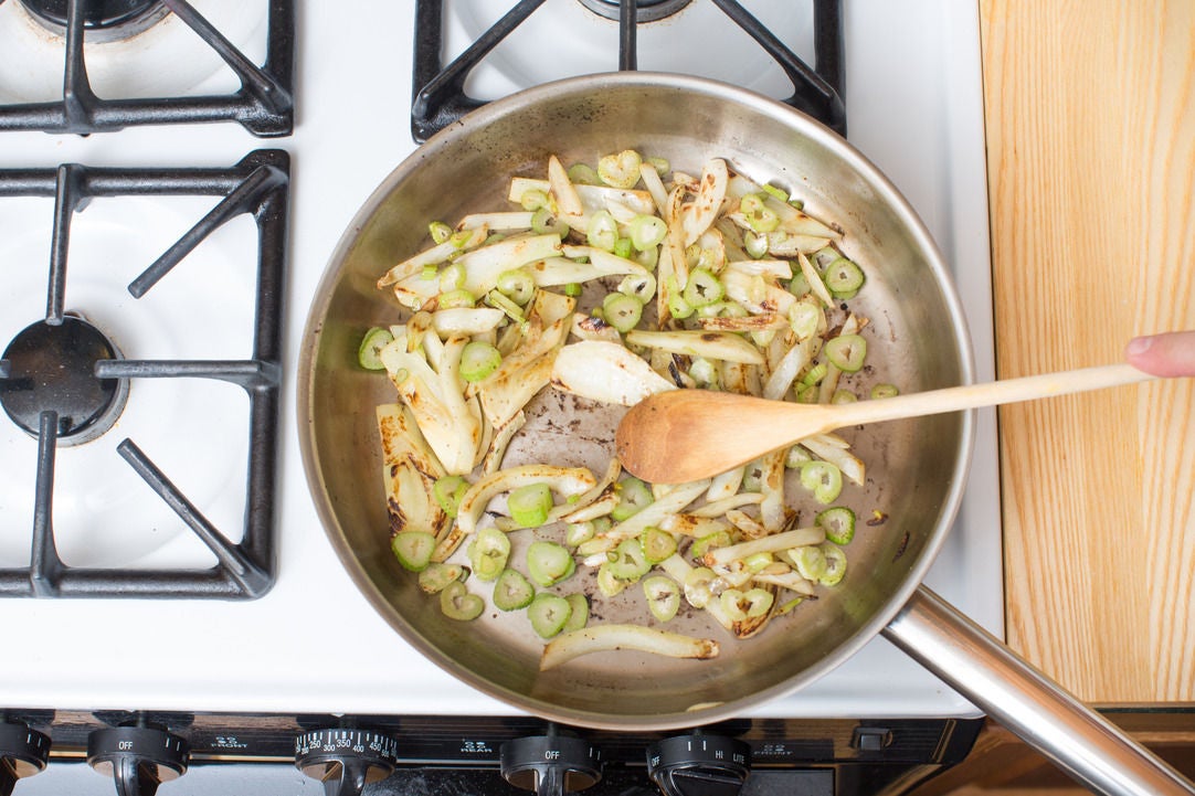 Recipe Warm Farro Salad with Seared Fennel & Pomegranate Blue Apron