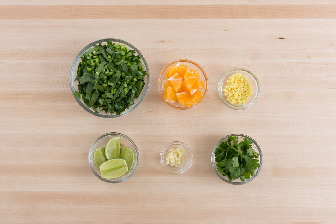 Recipe Banana LeafSteamed Cod with Spiced Rice, Yu Choy & Coconut