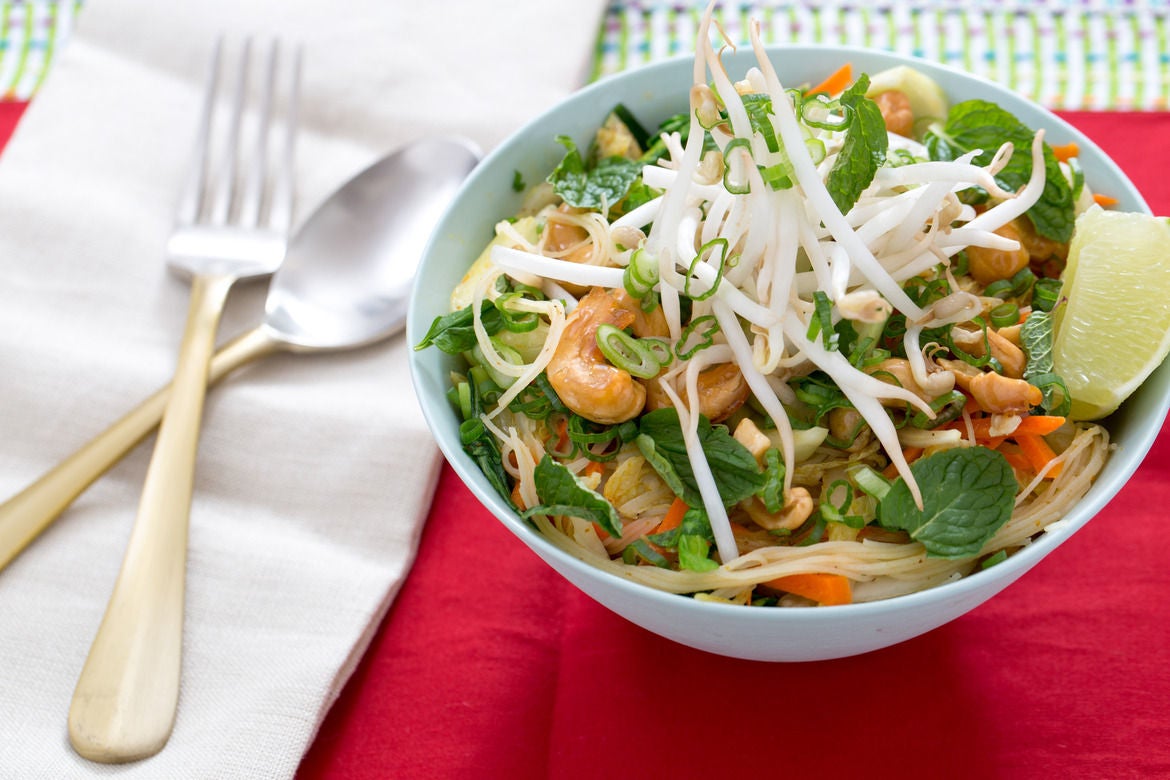 Recipe: Curried Vermicelli Noodles with Bok Choy, Bean ...
