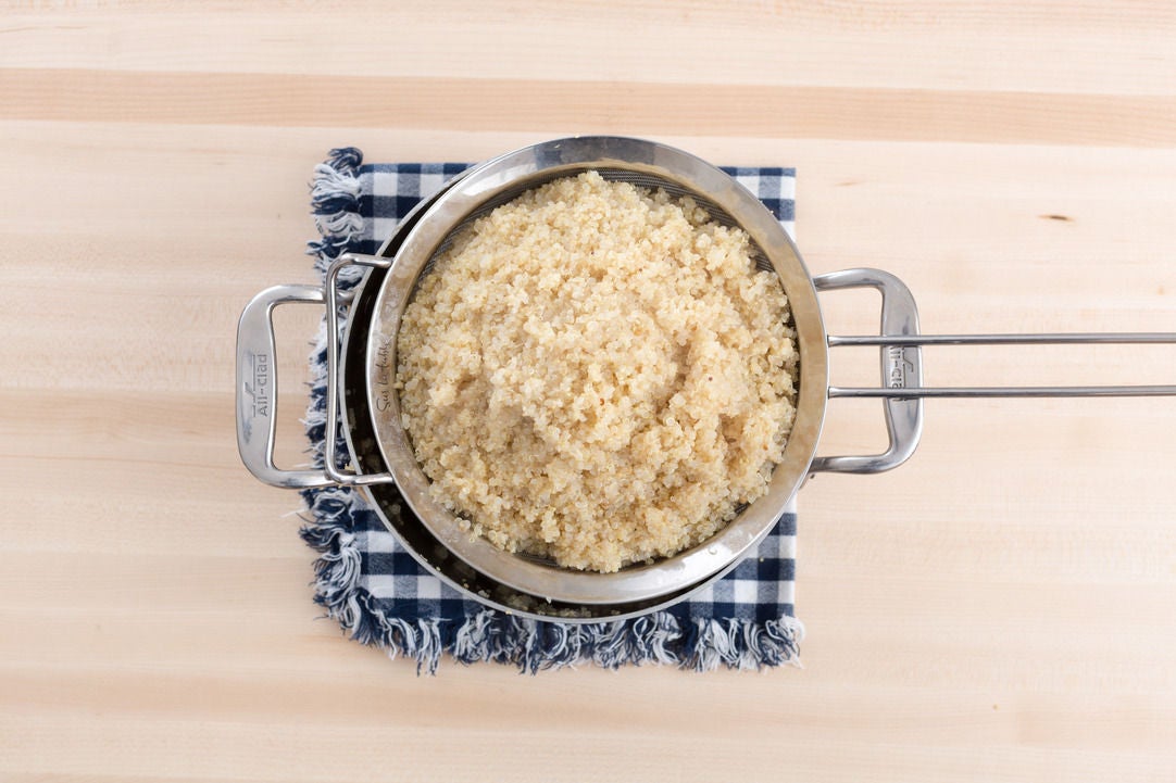 Recipe Quinoa & Tofu “Fried Rice” with Chinese Broccoli & Crispy