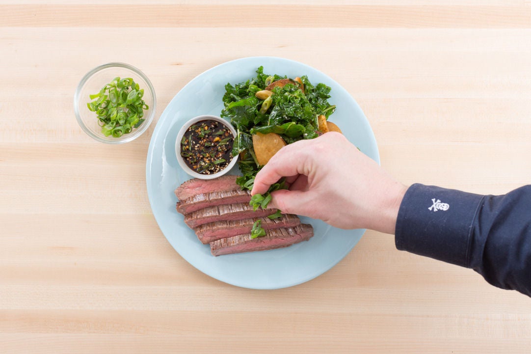 Recipe Steak & MisoRoasted Vegetable Salad with Ponzu Dipping Sauce
