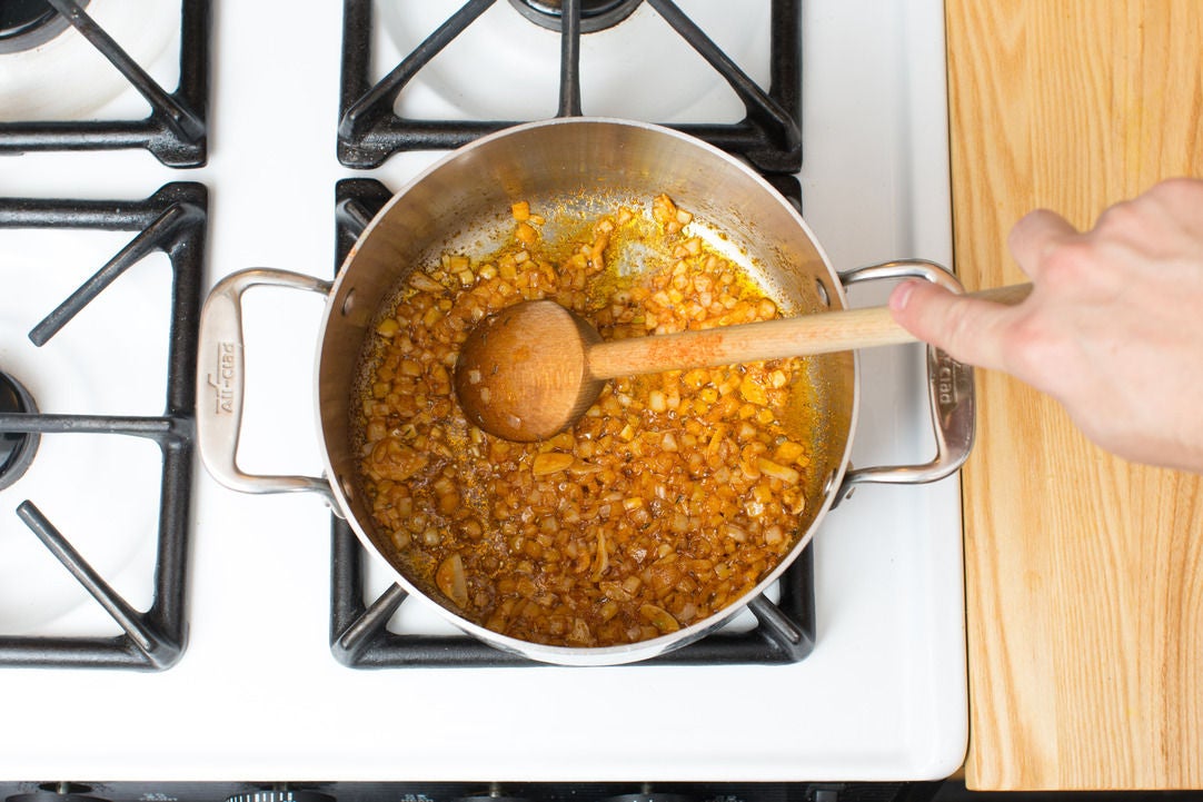 Recipe Red Bean & Collard Green Dirty Rice with Buttermilk Biscuits & Honey Butter Blue Apron
