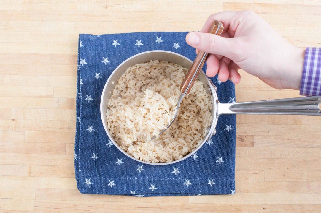 Recipe FiveSpice Hanger Steaks with StirFried Brown Rice Blue Apron